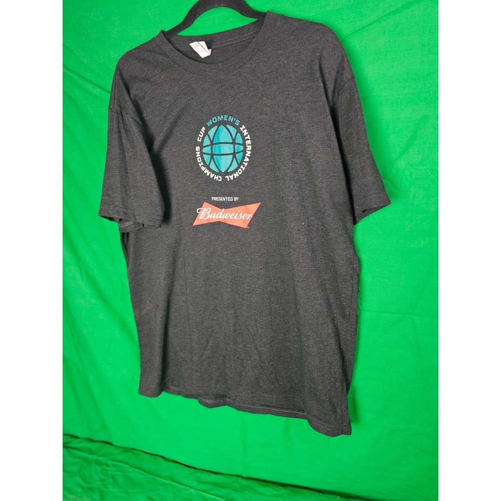 Budweiser T Shirt Size  L Women's International Champion Cup
